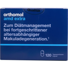 Orthomol AMD Extra  Вітаміни та мінерали для очей (для літніх людей, відновлення зору) 120 капсул