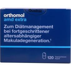 Orthomol AMD Extra  Вітаміни та мінерали для очей (для літніх людей, відновлення зору) 120 капсул