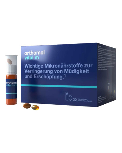 Orthomol Vital M Витамины и минералы, питьевой, для мужчин 30 дней