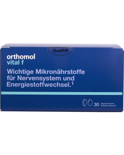 Orthomol Vital F Витамины и минералы, капсулы. для женщин, при хронической усталости и эмоциональном выгорании 30 дней