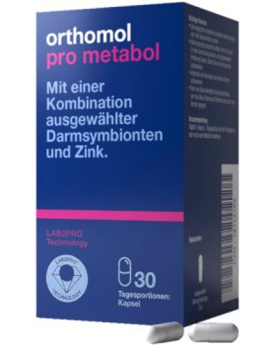 Orthomol Pro metabol капсули для підтримки кишечника 30 днів