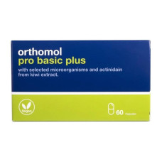 Orthomol Pro Basic Plus Вітаміни та мінерали для оптимізації шлункового травлення №60