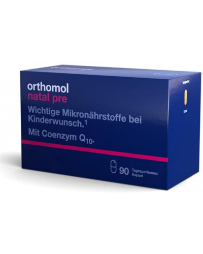 Orthomol Natal pre капсулы, витамины для планирования беременности 90 дней
