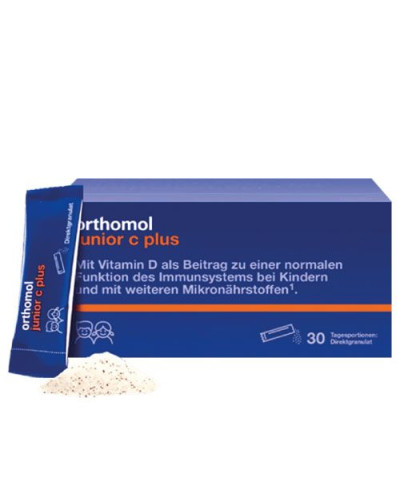 Orthomol Immun Junior directgranulat Вітаміни та мінерали Малина —Лайм (сила імунітету Вашої дитини) 30 днів