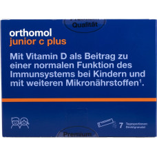 Orthomol Immun Junior directgranulat Вітаміни та мінерали Малина —Лайм (сила імунітету Вашої дитини) 7 днів