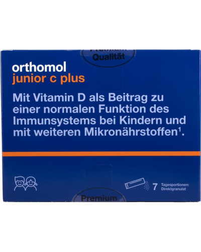 Orthomol Immun Junior directgranulat Витамины и минералы Малина —Лайм (сила иммунитета Вашего ребенка) 7 дней