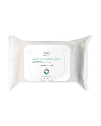 OBAGI Cleansing Wipes for Oily or Acne Prone Skin, Серветки для проблемної жирної шкіри, 25 шт