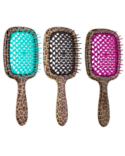 Janeke Superbrush MAC Гребінець для волосся Леопардовий