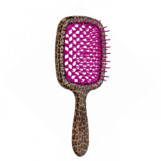 Janeke Superbrush Sp230 Mac Гребінець для Волосся Леопардовий із Рожевим