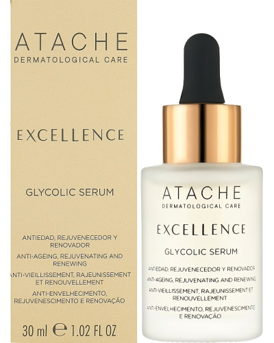ATACHE Excellence Glycolic Serum Атравматическая всесезонная сыворотка-пилинг с омолаживающим и обновляющим действием 30