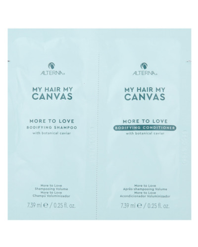 Alterna My Hair My Canvas More to Love Bodifying Duo Packettess Shampoo + Conditioner, набор для укрепления волос, 2x7,4 мл