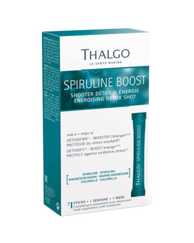 Thalgo Spiruline Boost, энергетический детокс напиток активная эко спирулина, 7 стиков по 4 г