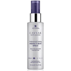 Alterna Caviar Anti-Aging Professional Styling Perfect Iron Spray, спрей для волос с экстрактом черной икры без сульфатов для использования с утюжком