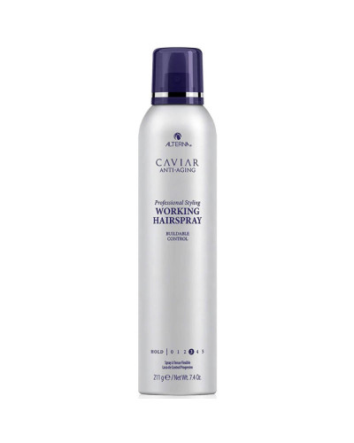 Alterna Caviar Anti-Aging Professional Styling Working Hairspray, спрей для волосся з екстрактом чорної ікри без сульфатів, 211 мл