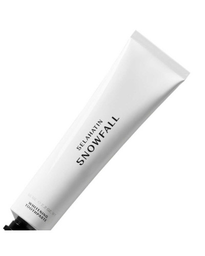 Selahatin Whitening Toothpaste Snowfall, відбілювальна зубна паста зі смаком перцевої м’яти, солодкої м’яти та ментолу, 65 мл