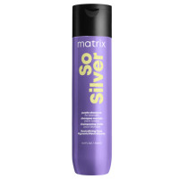Matrix So Silver Purple Shampoo, шампунь для нейтралізації небажаних жовтих напівтонів волосся відтінків блонд, 300 мл