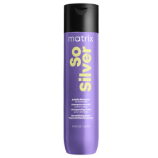 Matrix So Silver Purple Shampoo, шампунь для нейтрализации нежелательных желтых полутонов волос оттенков блонд, 300 мл