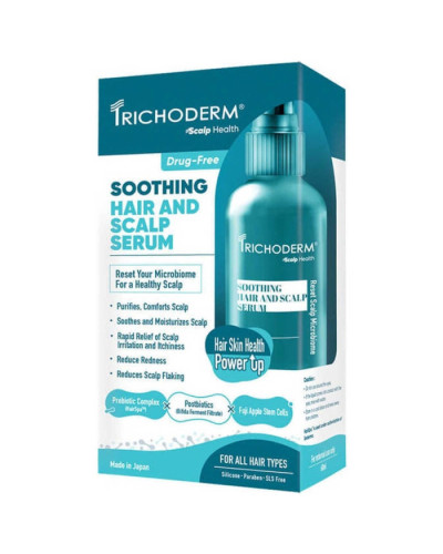 Trichoderm Scalp Soothing Serum, заспокійлива сироватка-спрей для чутливої шкіри голови, 60 мл