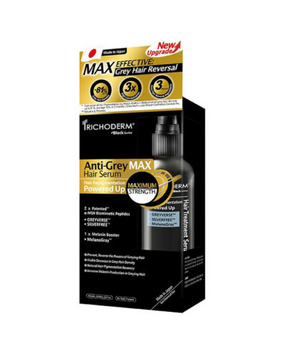 Trichoderm Anti-Grey MAX Serum, спрей-сировотка для кожи головы против образования седых волос, 60 мл
