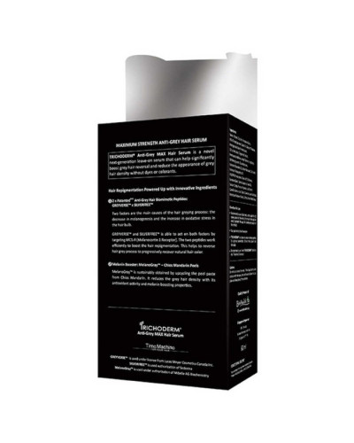 Trichoderm Anti-Grey MAX Serum, спрей-сировотка для кожи головы против образования седых волос, 60 мл
