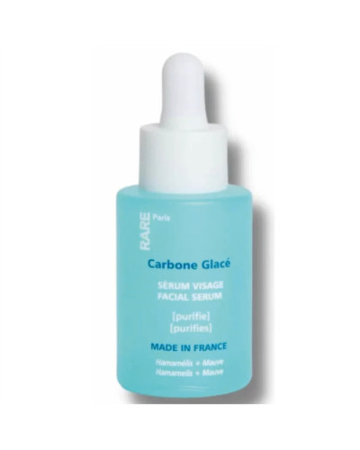 RARE Paris Carbone Glacé Purifies Facial Serum, очищающая сыворотка для лица с Гамамелисом и экстрактом мальвы