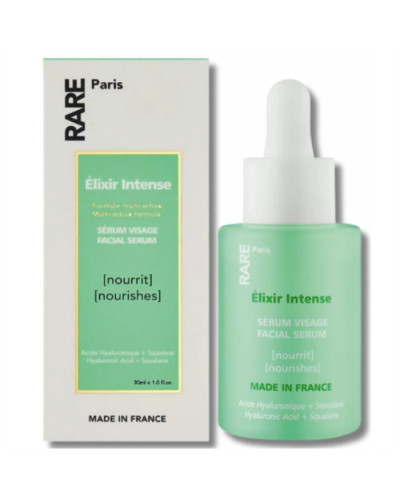 RARE Paris Élixir Intense Nourishes Facial Serum, зволожувальна сироватка для обличчя з гіалуроновою кислотою та скваланом