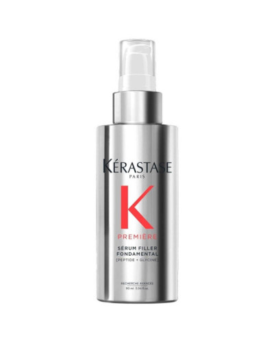 Kerastase Premiere Serum Filler Fondamental, термозахисна сироватка-філер для дисципліни та відновлення всіх типів пошкодженого волосся, 90 мл
