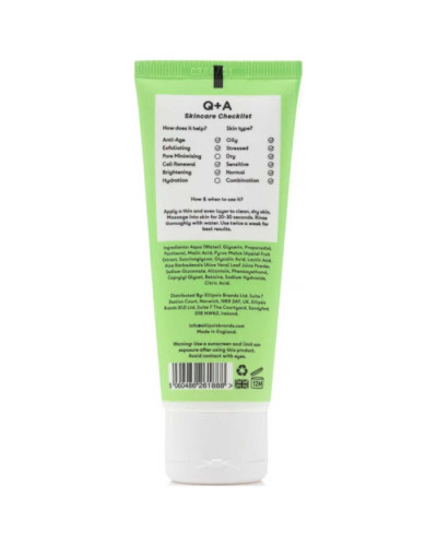 Q+A Apple AHA Exfoliating Gel, відлущувальний гель для обличчя з кислотами, 75 мл