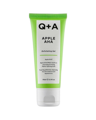 Q+A Apple AHA Exfoliating Gel, відлущувальний гель для обличчя з кислотами, 75 мл