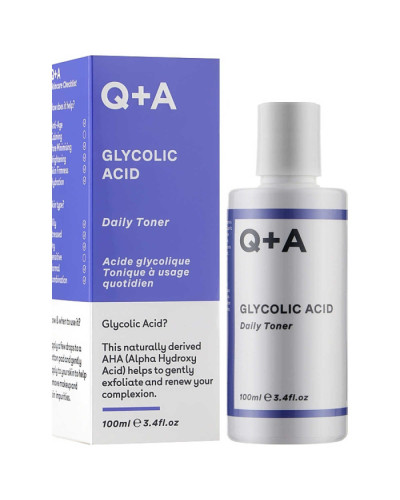 Q+A Glycolic Acid Daily Toner, тонер для лица с гликолевой кислотой, 100 мл