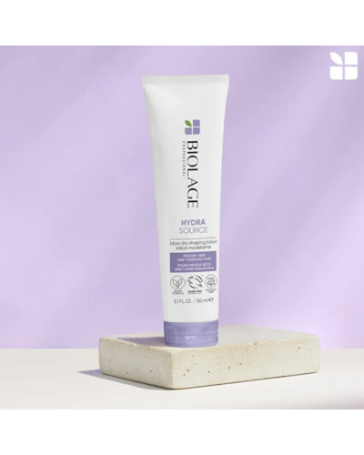 BIOLAGE Professional Hydrasource Blow Dry Shaping Lotion, незмивний лосьйон для зволоження та термозахисту сухого волосся, 150 мл