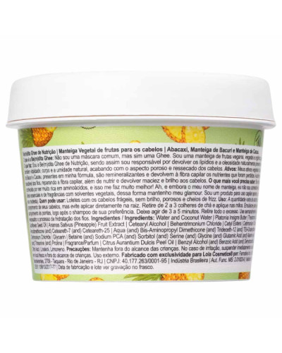 Lola from Rio Be(M)dita Ghee Nutricao Abacaxi & Manteiga de Bacuri Mask, маска для волосся, 100 г
