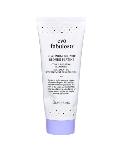 Evo Fabuloso Platinum Blonde Colour Boosting Treatment, тонирующий бальзам-уход, платинум блонд, 220 мл