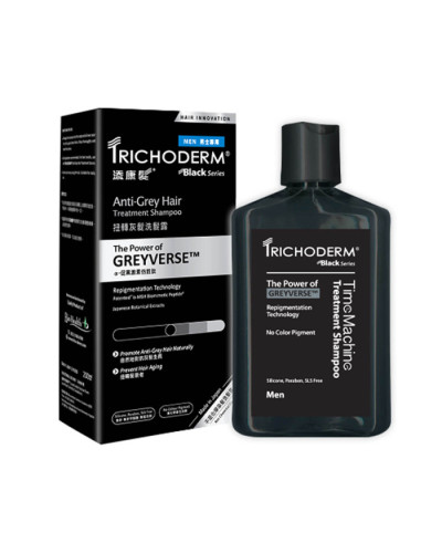 Trichoderm Anti-Grey Hair Treatment Shampoo for Men, шампунь против образования седых волос для мужчин