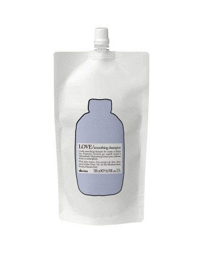 Davines LOVE Refill smoothing shampoo, шампунь для розгладження неслухняного та хвилястого волосся, 500 мл