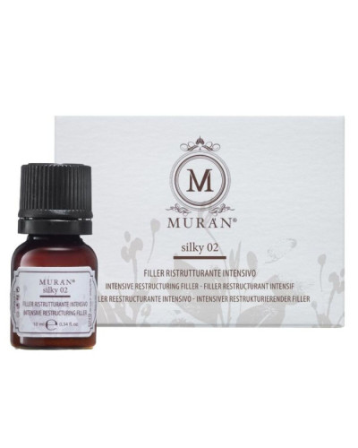 MURAN Silky 02 Intensive Restructuring Filler, інтенсивний реструктурувальний філер для волосся, 7х10 мл