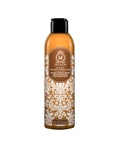MURAN Spicy Reflex Golden-Copper Curry Hydrating Colouring Mask, зволожувальна тонувальна маска «Золотаво-Мідна Карі», 200 мл