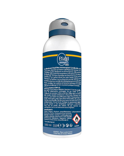 Etiaxil Men Antiperspirant Deodorant Protection 48h Aerosol, антиперспірант-дезодорант аерозоль чоловічий, 150 мл