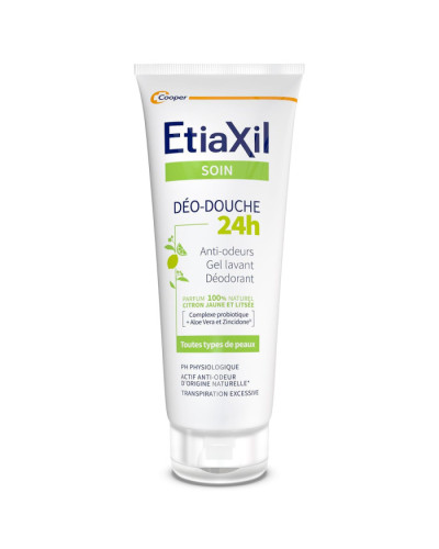 Etiaxil Care Deo-Douche Protection 24h Deodorant Shower Gel Citrus Tube, гель-дезодорант для душу з пробіотиком цитрусовий, 200 мл
