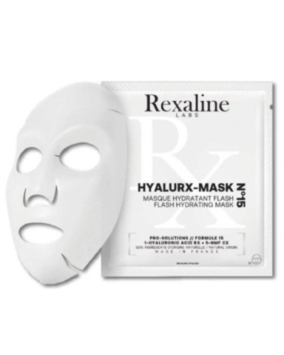 Rexaline HYALURX-MASK N15 Flash Hydrating Mask, тканевая маска для мгновенного увлажнения лица, 1х20 мл