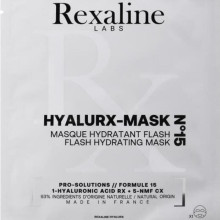 Rexaline HYALURX-MASK N15 Flash Hydrating Mask, тканинна маска для миттєвого зволоження обличчя, 1х20 мл