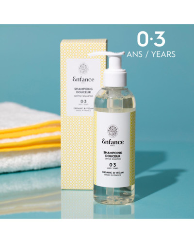 Enfance Paris Shampoing Douceur 0-3 Ans Gentle Liquid Shampoo, м'який шампунь для дітей від 0 до 3 років, 200 мл