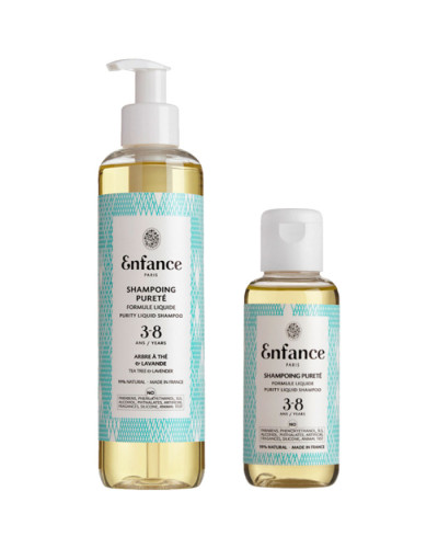 Enfance Paris Shampoing Pureté 3-8 Ans Pyrity Liquid Shampoo, очищувальний шампунь для дітей 3-8 років, 100 мл