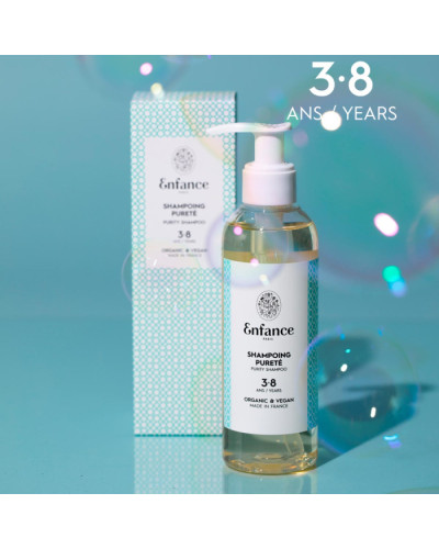Enfance Paris Shampoing Pureté 3-8 Ans Pyrity Liquid Shampoo, очищувальний шампунь для дітей 3-8 років, 200 мл
