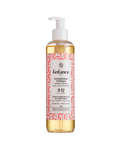 Enfance Paris Shampoing Tonique 8-12 Ans Tonic Liquid Shampoo, тонізувальний шампунь для дітей 8-12 років, 200 мл