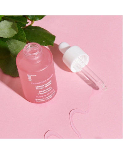 RARE Paris Exception Rosée Regenerating Face Serum, восстанавливающая сыворотка для лица с церамидами, омега 3 и 6, 30 мл