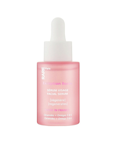 RARE Paris Exception Rosée Regenerating Face Serum, восстанавливающая сыворотка для лица с церамидами, омега 3 и 6, 30 мл