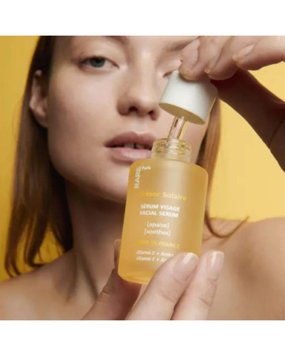 RARE Paris Trésor Solaire Soothing Face Serum, успокаивающая сыворотка для лица с витамином E и экстрактом арники, 30 мл