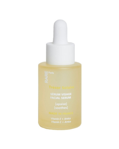 RARE Paris Trésor Solaire Soothing Face Serum, успокаивающая сыворотка для лица с витамином E и экстрактом арники, 30 мл