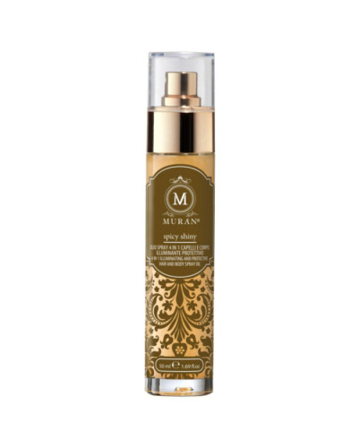 MURAN Spicy Shiny Hair and Body Spray Oil, олія-спрей 4-в-1 для захисту та сяйва волосся та тіла, 50 мл